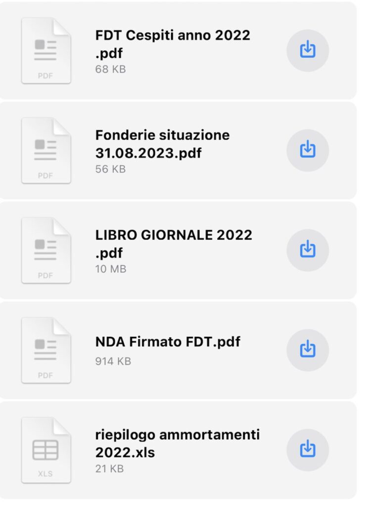 documenti mandati da AVVOCATO SAPPA legale BEZZI RUGA